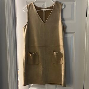 Tan Sleeveless Dress